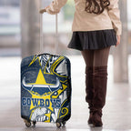 North Queensland Cowboys Luggage Cover Polynesian Tribal Tattoo Pacific Sport Art