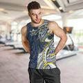 North Queensland Cowboys Men Tank Top Polynesian Tribal Tattoo Pacific Sport Art