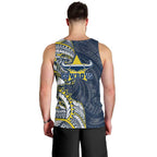 North Queensland Cowboys Men Tank Top Polynesian Tribal Tattoo Pacific Sport Art