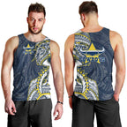 North Queensland Cowboys Men Tank Top Polynesian Tribal Tattoo Pacific Sport Art