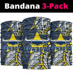 North Queensland Cowboys Neck Gaiter Polynesian Tribal Tattoo Pacific Sport Art