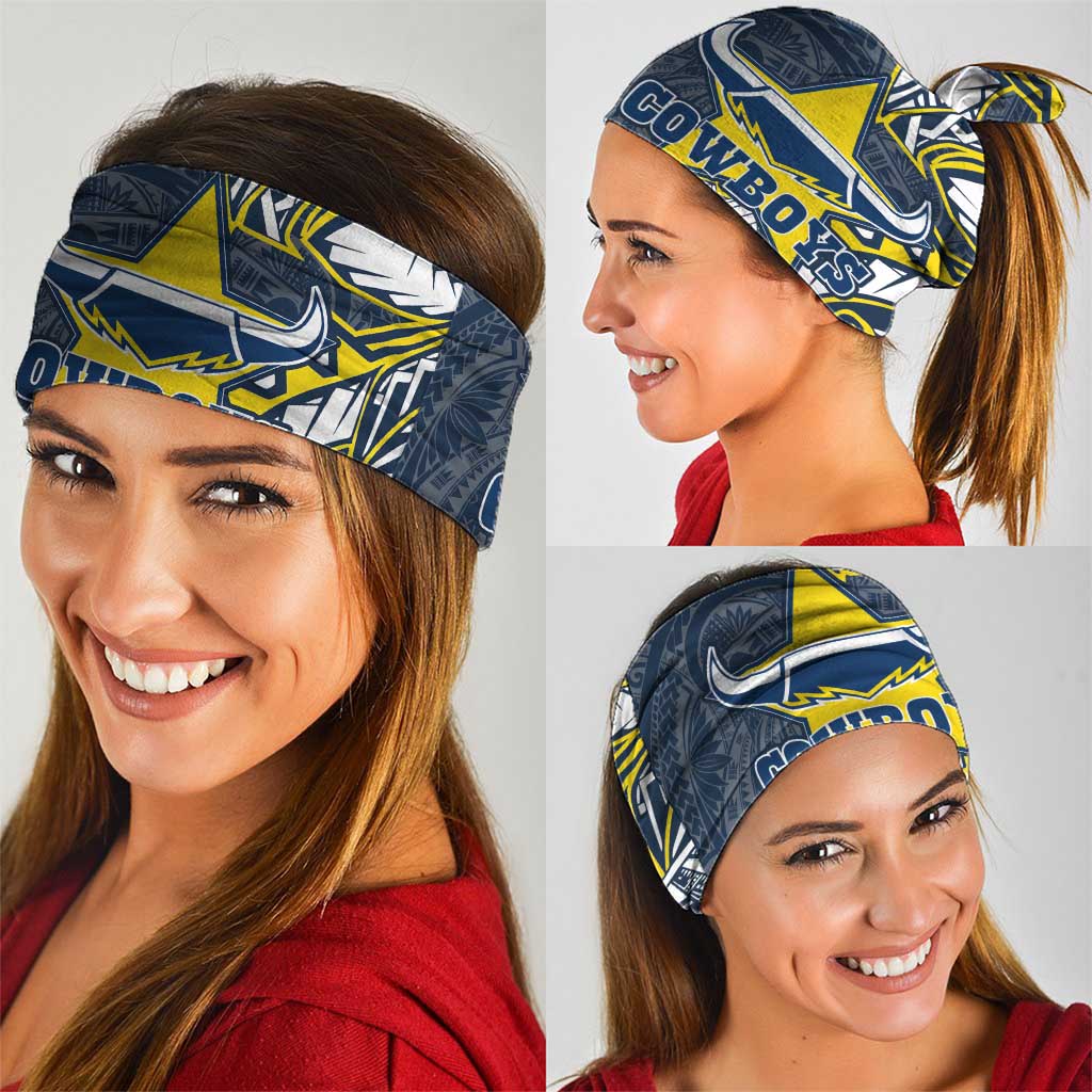 North Queensland Cowboys Neck Gaiter Polynesian Tribal Tattoo Pacific Sport Art