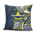 North Queensland Cowboys Pillow Cover Polynesian Tribal Tattoo Pacific Sport Art