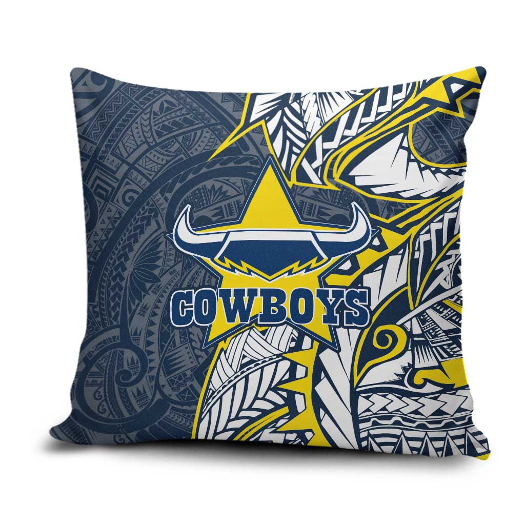 North Queensland Cowboys Pillow Cover Polynesian Tribal Tattoo Pacific Sport Art