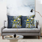 North Queensland Cowboys Pillow Cover Polynesian Tribal Tattoo Pacific Sport Art