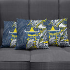 North Queensland Cowboys Pillow Cover Polynesian Tribal Tattoo Pacific Sport Art