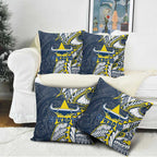 North Queensland Cowboys Pillow Cover Polynesian Tribal Tattoo Pacific Sport Art