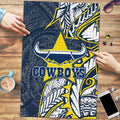 North Queensland Cowboys Puzzle Polynesian Tribal Tattoo Pacific Sport Art
