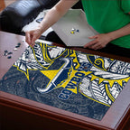 North Queensland Cowboys Puzzle Polynesian Tribal Tattoo Pacific Sport Art