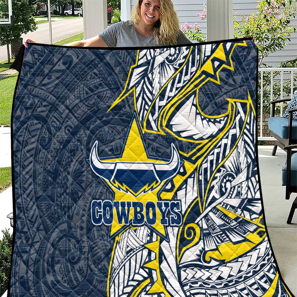 North Queensland Cowboys Quilt Polynesian Tribal Tattoo Pacific Sport Art