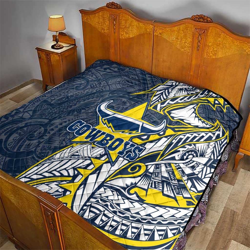 North Queensland Cowboys Quilt Polynesian Tribal Tattoo Pacific Sport Art