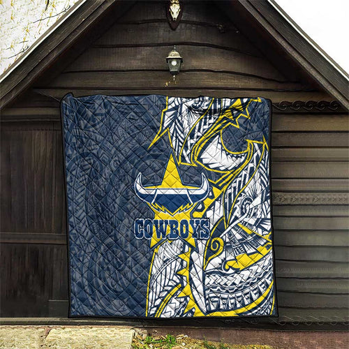 North Queensland Cowboys Quilt Polynesian Tribal Tattoo Pacific Sport Art