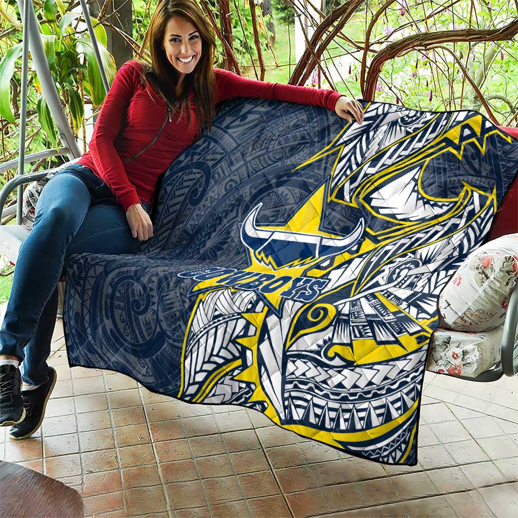 North Queensland Cowboys Quilt Polynesian Tribal Tattoo Pacific Sport Art