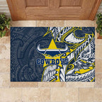 North Queensland Cowboys Rubber Doormat Polynesian Tribal Tattoo Pacific Sport Art
