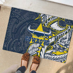 North Queensland Cowboys Rubber Doormat Polynesian Tribal Tattoo Pacific Sport Art