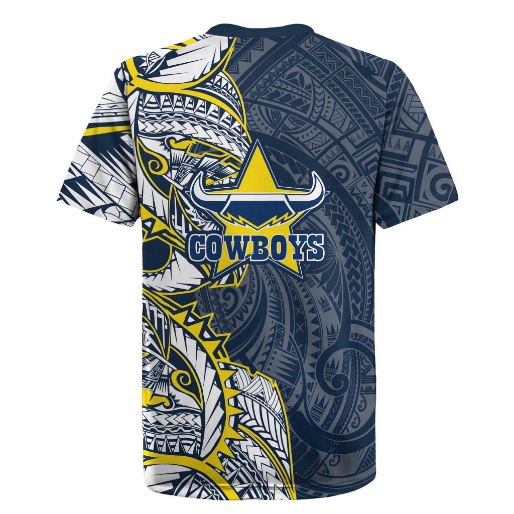 North Queensland Cowboys Rugby Jersey Polynesian Tribal Tattoo Pacific Sport Art