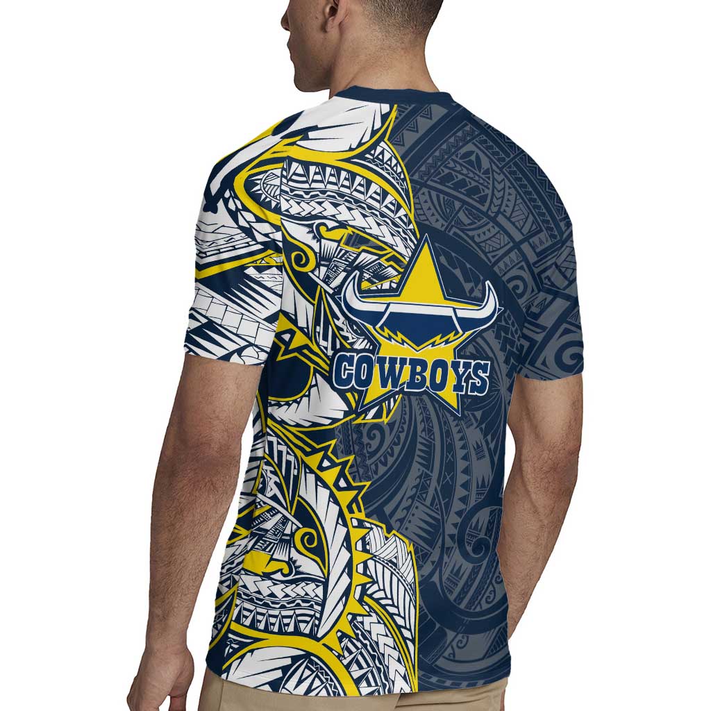 North Queensland Cowboys Rugby Jersey Polynesian Tribal Tattoo Pacific Sport Art