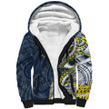 North Queensland Cowboys Sherpa Hoodie Polynesian Tribal Tattoo Pacific Sport Art