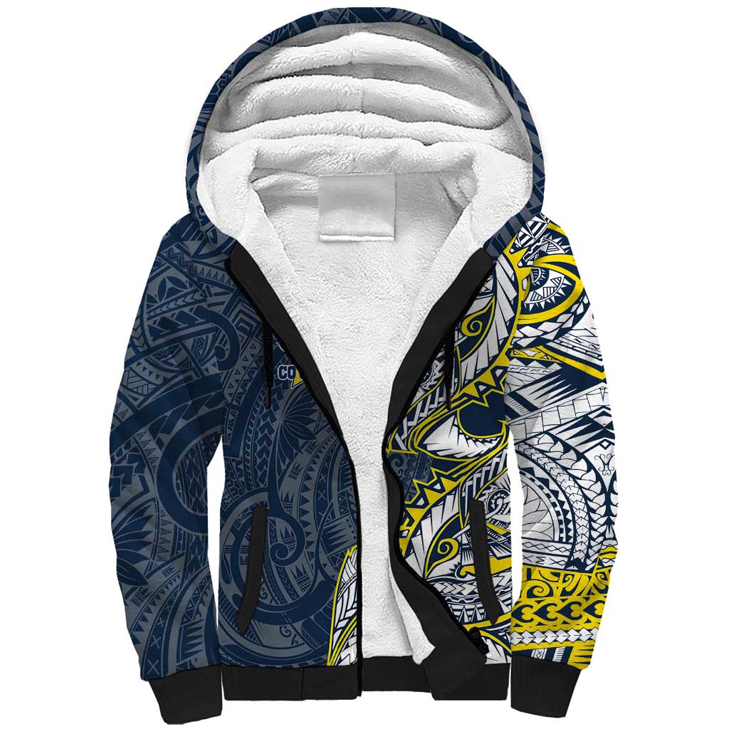 North Queensland Cowboys Sherpa Hoodie Polynesian Tribal Tattoo Pacific Sport Art