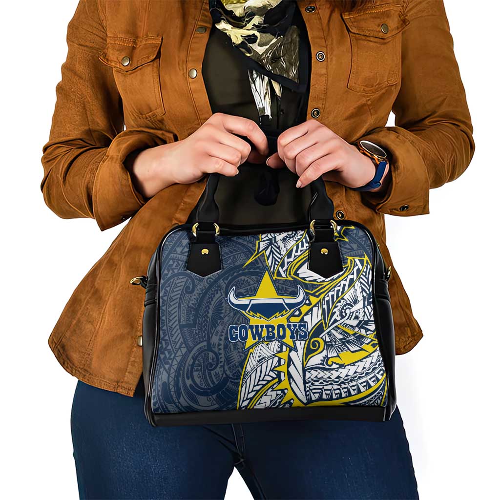 North Queensland Cowboys Shoulder Handbag Polynesian Tribal Tattoo Pacific Sport Art
