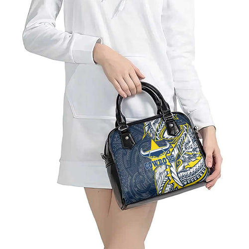 North Queensland Cowboys Shoulder Handbag Polynesian Tribal Tattoo Pacific Sport Art