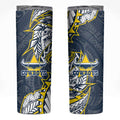 North Queensland Cowboys Skinny Tumbler Polynesian Tribal Tattoo Pacific Sport Art