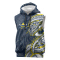 North Queensland Cowboys Sleeveless Hoodie Polynesian Tribal Tattoo Pacific Sport Art