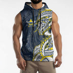 North Queensland Cowboys Sleeveless Hoodie Polynesian Tribal Tattoo Pacific Sport Art