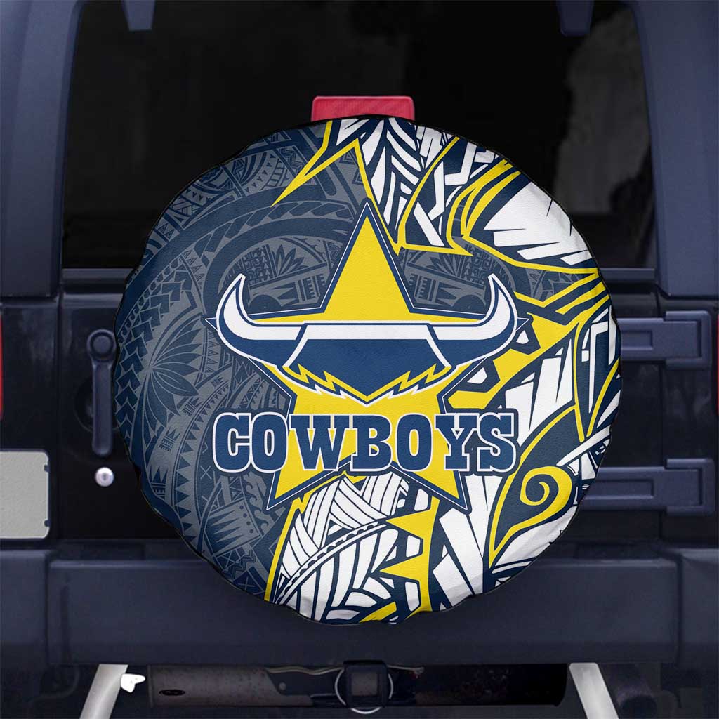 North Queensland Cowboys Spare Tire Cover Polynesian Tribal Tattoo Pacific Sport Art