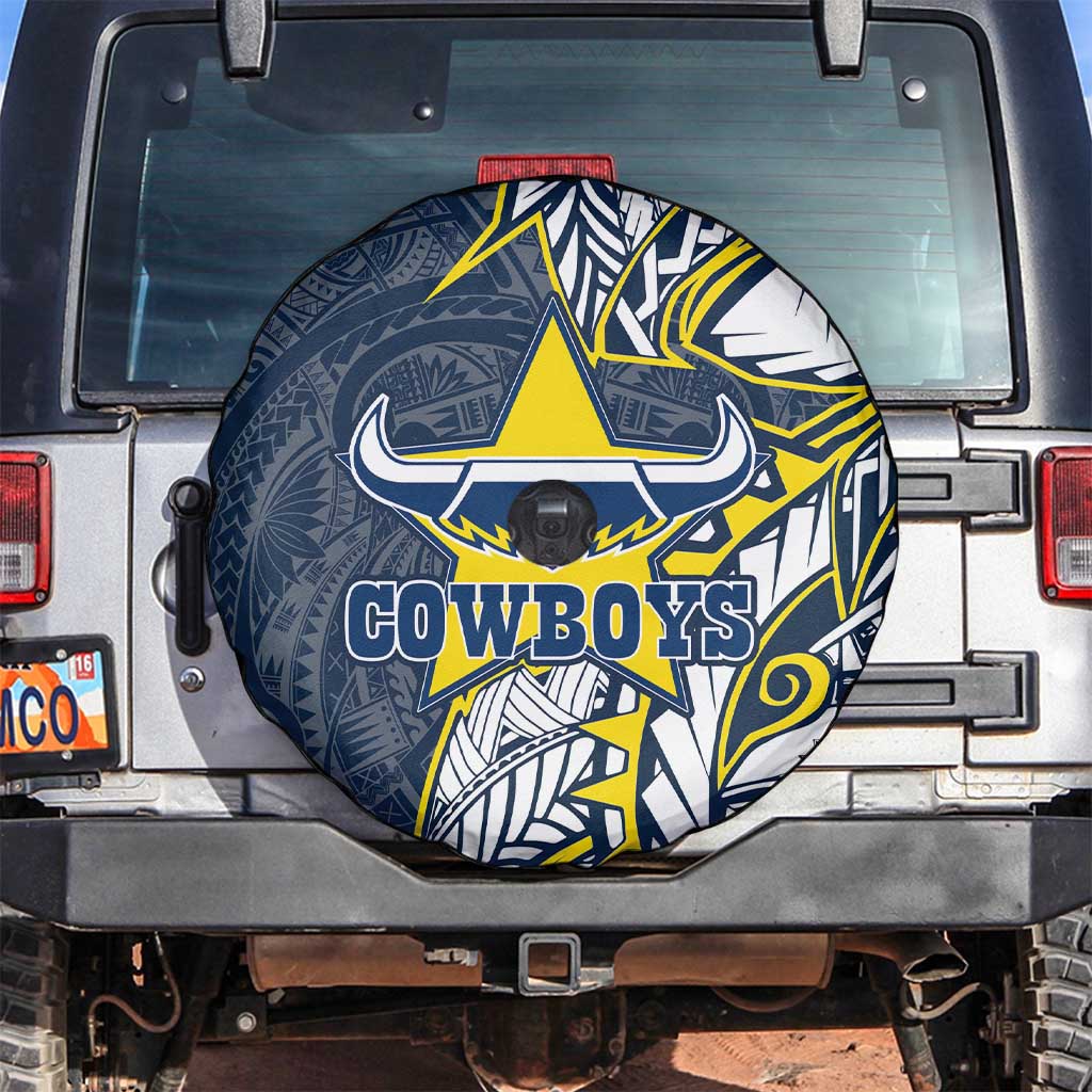 North Queensland Cowboys Spare Tire Cover Polynesian Tribal Tattoo Pacific Sport Art