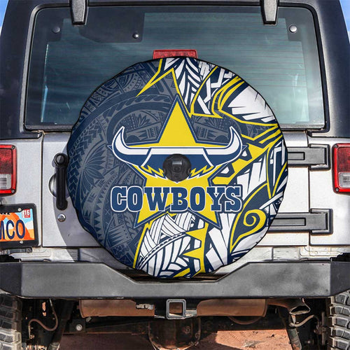 North Queensland Cowboys Spare Tire Cover Polynesian Tribal Tattoo Pacific Sport Art
