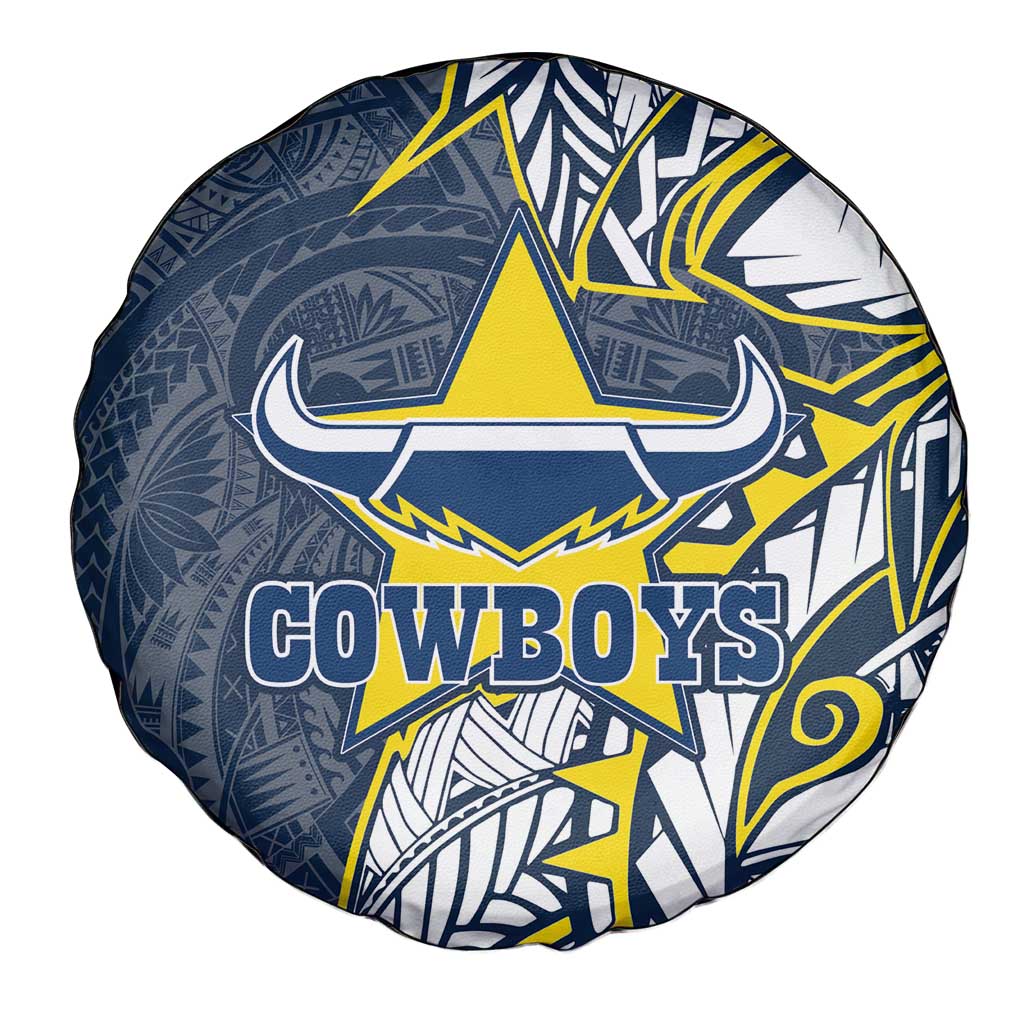 North Queensland Cowboys Spare Tire Cover Polynesian Tribal Tattoo Pacific Sport Art