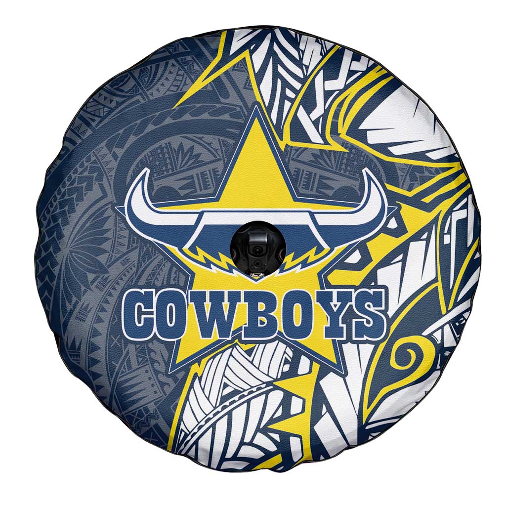 North Queensland Cowboys Spare Tire Cover Polynesian Tribal Tattoo Pacific Sport Art