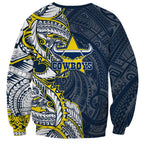 North Queensland Cowboys Sweatshirt Polynesian Tribal Tattoo Pacific Sport Art