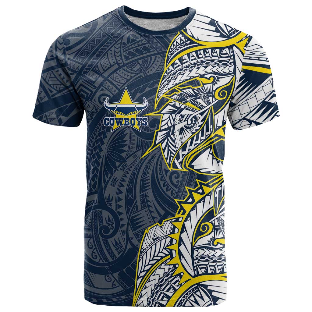 North Queensland Cowboys T Shirt Polynesian Tribal Tattoo Pacific Sport Art