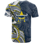 North Queensland Cowboys T Shirt Polynesian Tribal Tattoo Pacific Sport Art