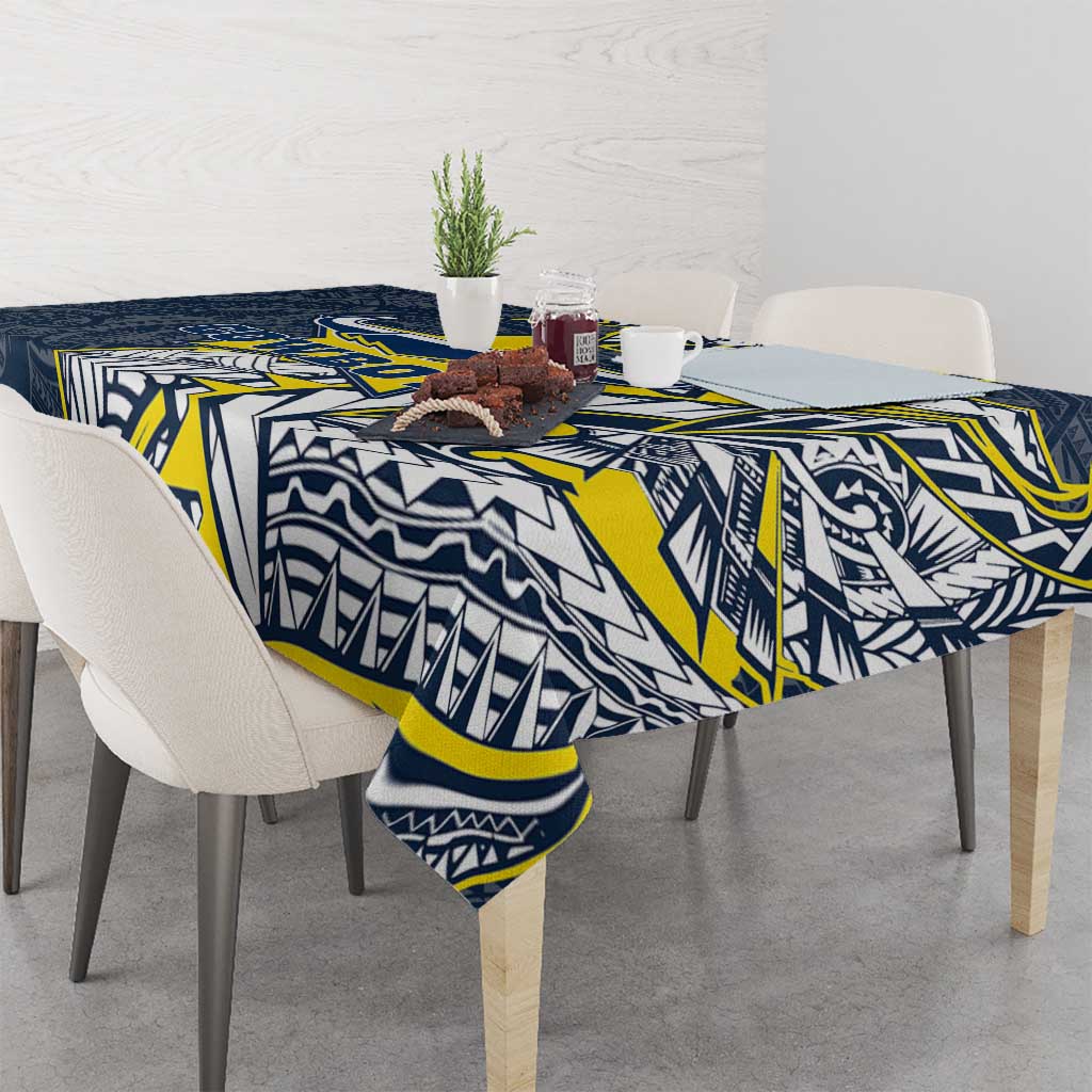 North Queensland Cowboys Tablecloth Polynesian Tribal Tattoo Pacific Sport Art