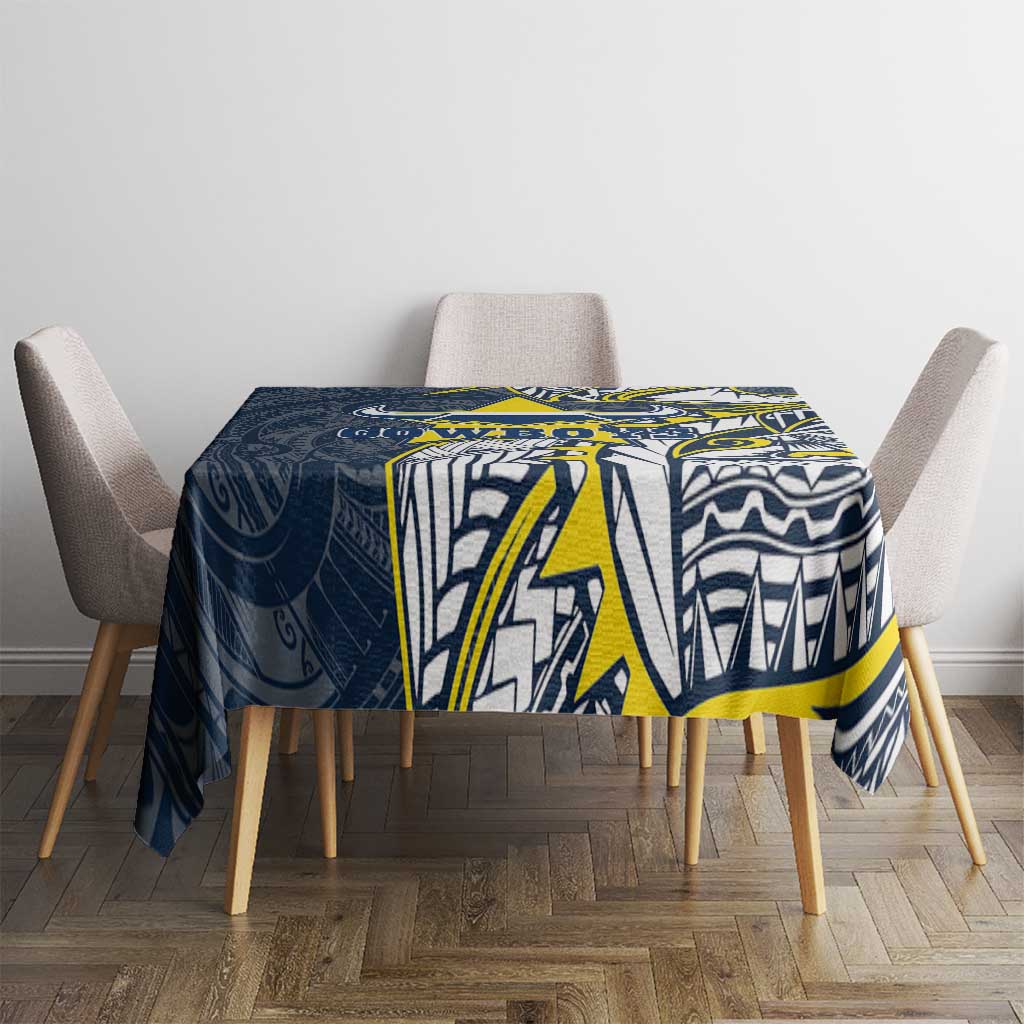 North Queensland Cowboys Tablecloth Polynesian Tribal Tattoo Pacific Sport Art
