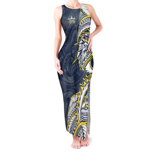 North Queensland Cowboys Tank Maxi Dress Polynesian Tribal Tattoo Pacific Sport Art