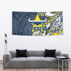 North Queensland Cowboys Tapestry Polynesian Tribal Tattoo Pacific Sport Art