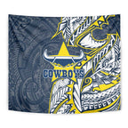 North Queensland Cowboys Tapestry Polynesian Tribal Tattoo Pacific Sport Art