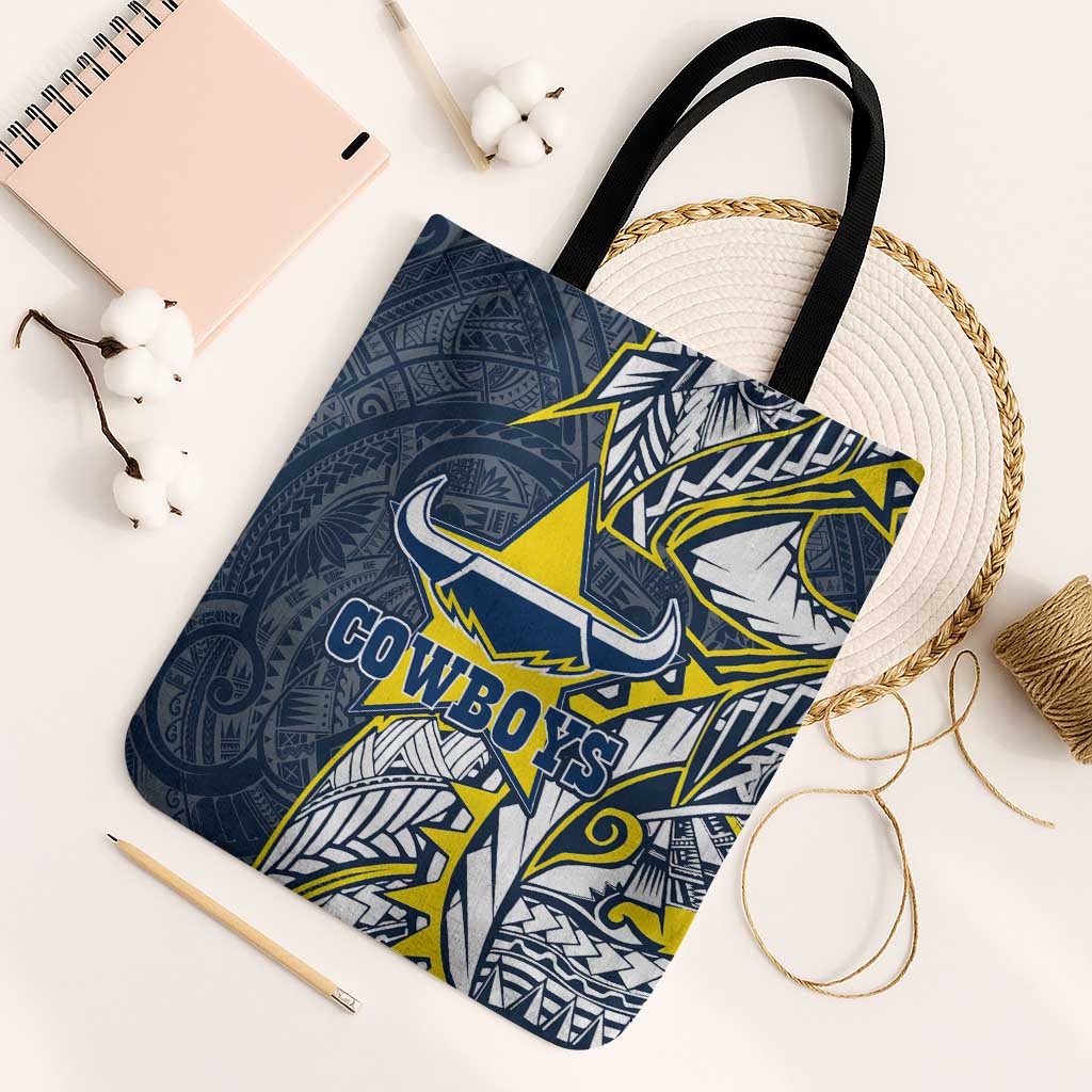 North Queensland Cowboys Tote Bag Polynesian Tribal Tattoo Pacific Sport Art