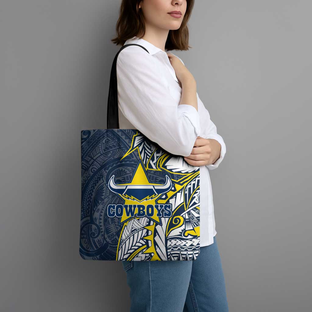 North Queensland Cowboys Tote Bag Polynesian Tribal Tattoo Pacific Sport Art