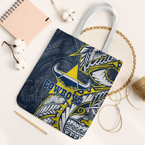 North Queensland Cowboys Tote Bag Polynesian Tribal Tattoo Pacific Sport Art