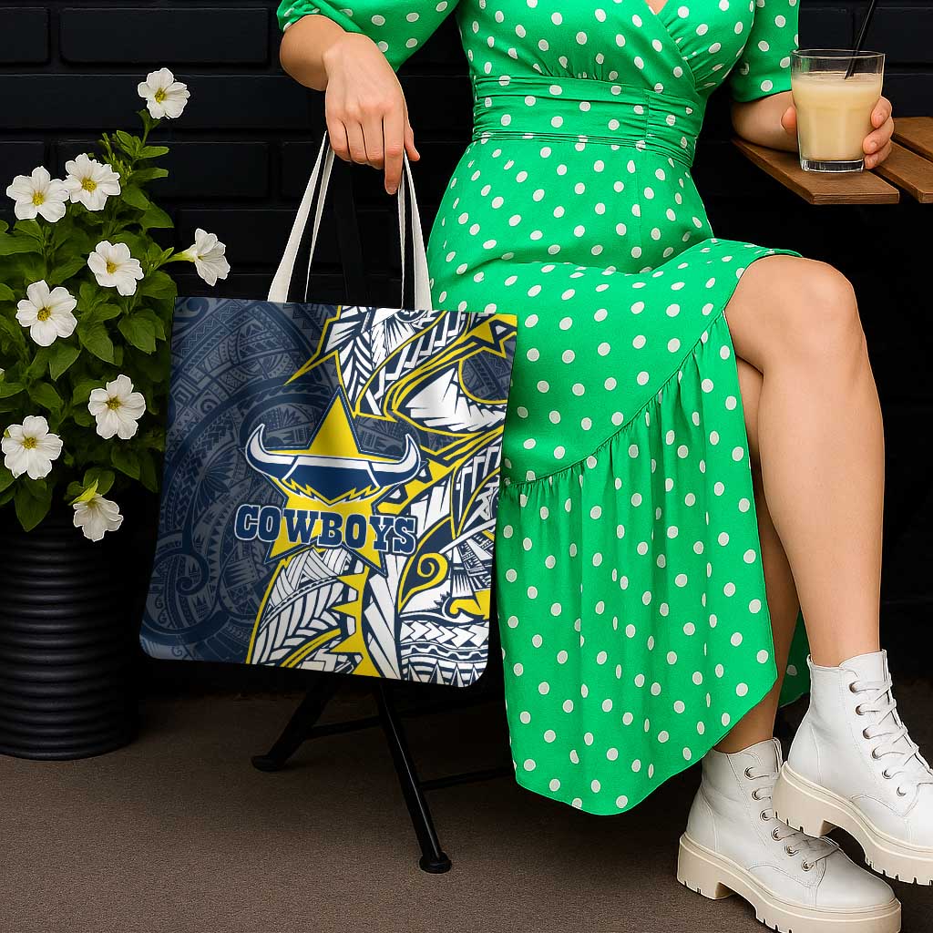 North Queensland Cowboys Tote Bag Polynesian Tribal Tattoo Pacific Sport Art
