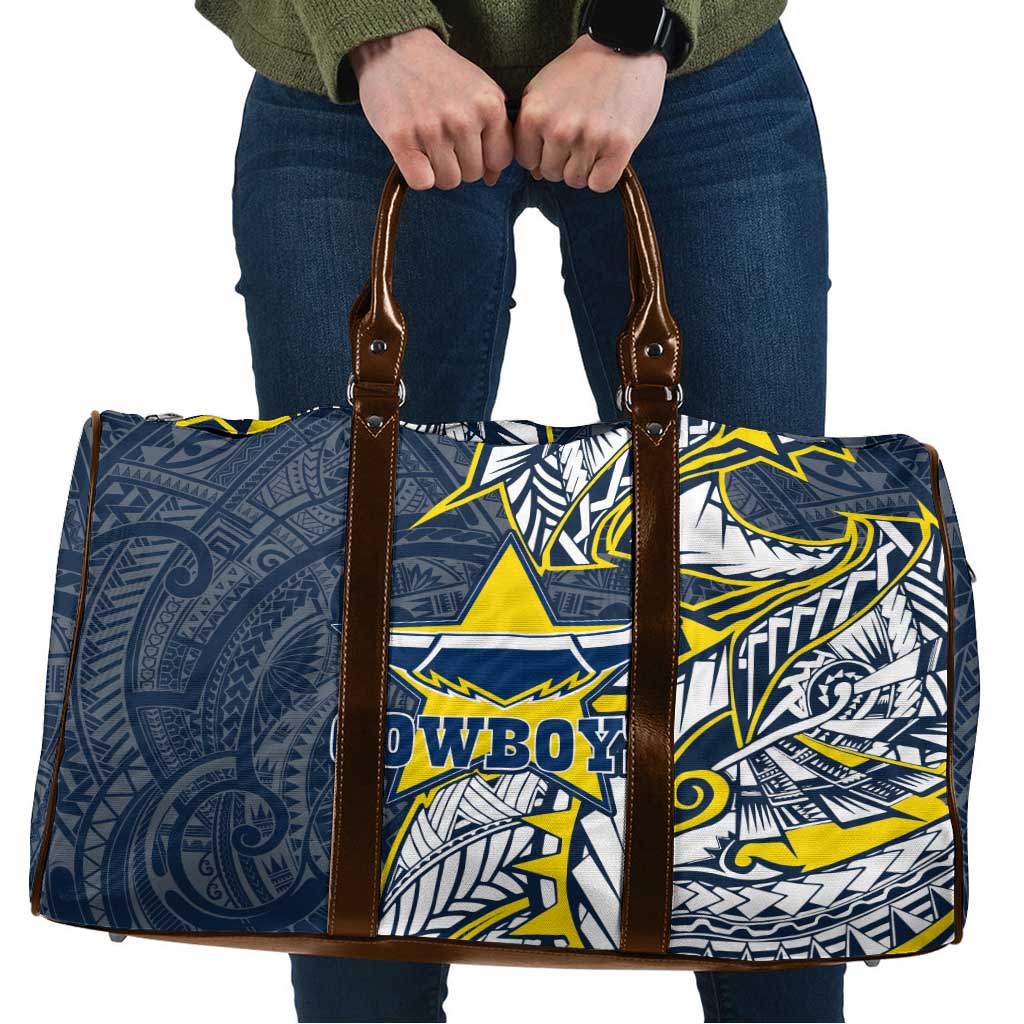 North Queensland Cowboys Travel Bag Polynesian Tribal Tattoo Pacific Sport Art