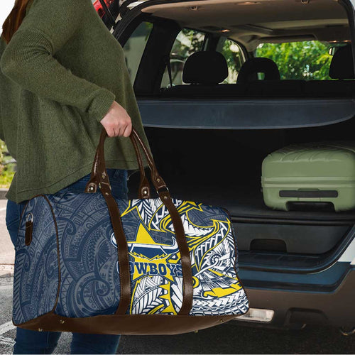 North Queensland Cowboys Travel Bag Polynesian Tribal Tattoo Pacific Sport Art