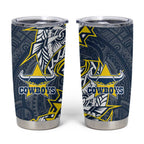 North Queensland Cowboys Tumbler Cup Polynesian Tribal Tattoo Pacific Sport Art
