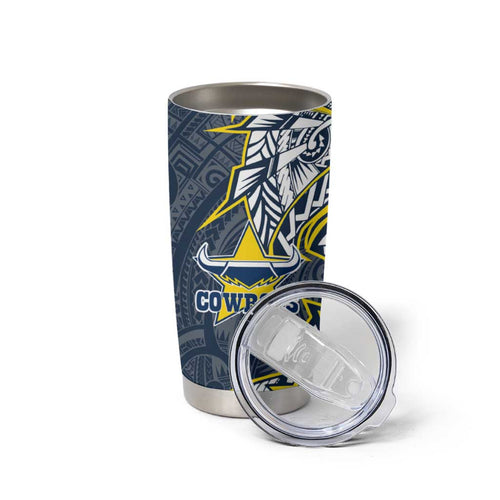 North Queensland Cowboys Tumbler Cup Polynesian Tribal Tattoo Pacific Sport Art