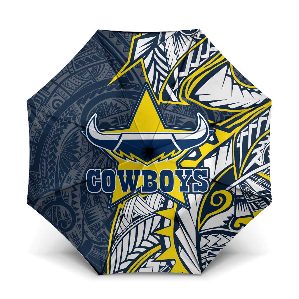 North Queensland Cowboys Umbrella Polynesian Tribal Tattoo Pacific Sport Art